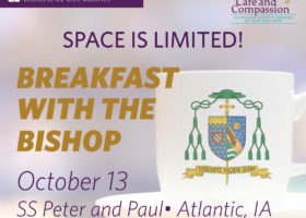 Join Us: Breakfast with the Bishop, October 13